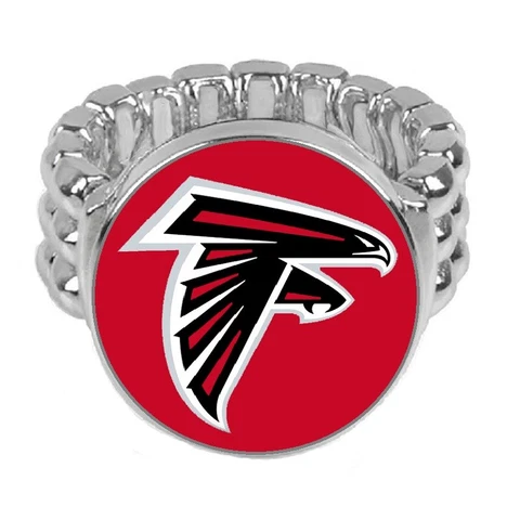 Atlanta Falcons Silver Men's Women's Ring Fits All Sizes w Gift Pkg Football D2 Cover