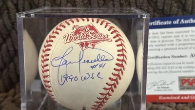 Lou Piniella Reds 1990 WS Champ Inscription WS Ball PSA Authenticated - Image 1 of 4