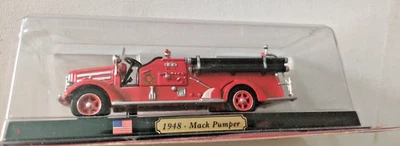 POMPIERI CAMION 1948 MACK PUMPER  SCALA 1/64  EDICOLA - Immagine 1 di 4