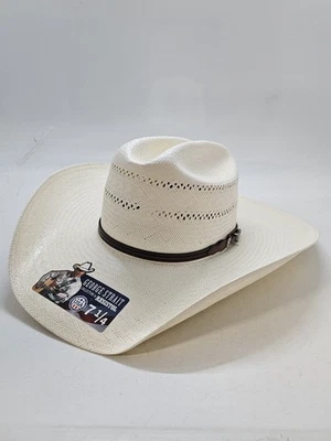 SOMBRERO VAQUERO DE PAJA RESISTOL GEORGE STRAIT RANGE T 10X TALLA 7 1/4 Foto 1 de 4