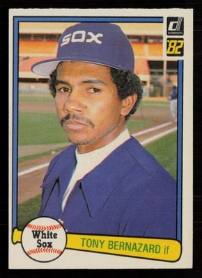Tony Bernazard 1982 Donruss #143 Chicago White Sox Baseball Card - Image 1 of 2