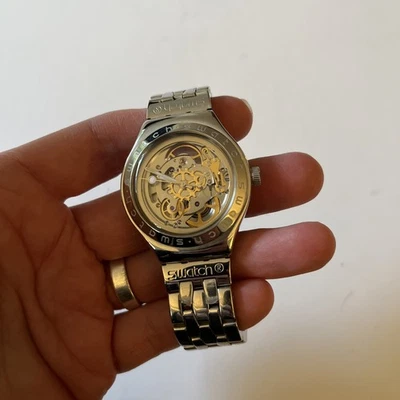 Swatch Irony Skeleton Automatic Men's Watch BODY & SOUL Swiss Made, YAS100G - Image 1 of 4