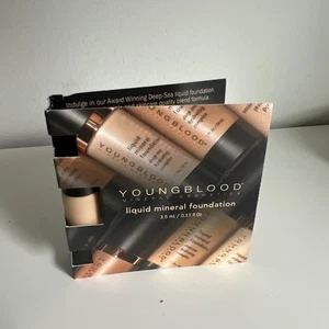 NEW Youngblood Pebble Liquid Mineral Foundation Deep Sea Sample Size Trial 3.5ml - Picture 1 of 5