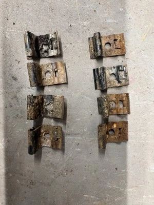 1955-1964 Chevy BelAir Nomad Impala Windshield Trim Molding Clip Starfire Back - Image 1 of 4