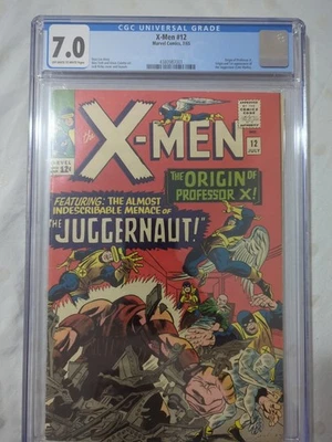 Uncanny X-MEN #12 (1965) - CGC 7.0 - First 1st appearance of JUGGERNAUT - Marvel - Image 1 of 4