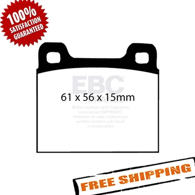 Pastillas de freno traseras de fibras de aramida EBC DP4104R Yellowstuff para Volvo C70 1998-2005 Foto 1 de 4