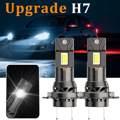 2x H7 477 499 For VW Golf Mk6 2009-2013 Headlight LED Low Beam Light Bulbs 12v - Image 1 of 4