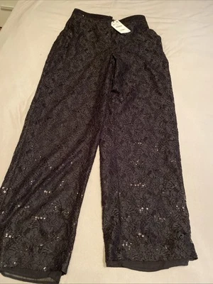 Zara Pailletten Hose M - Bild 1 von 3