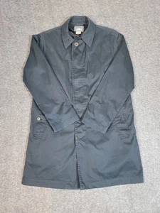 Vtg 90's Lacoste Men’s 48/3 Black Trench Coat Jacket Mac Overcoat Devanlay Rare - Picture 1 of 19