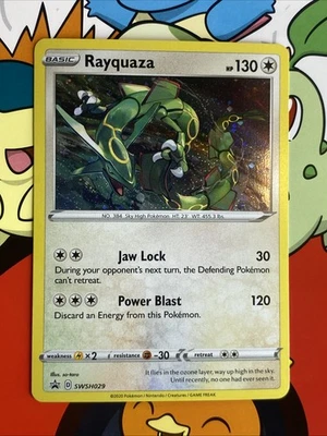 Rayquaza SWSH029 SWSH: Sword & Shield Promo Cards Holo - NM - Image 1 of 4