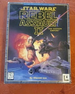 Star Wars Rebel Assault 2 PC CD-ROM Big Box gioco 1995 LucasArts disco ottime condizioni - Foto 1 di 5