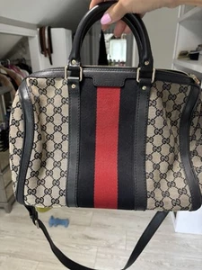 Vintage Gucci Vintage Web Original GG Boston Bag - Bild 1 von 6