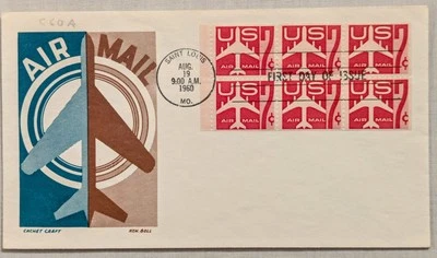 FDC Sc #C60a - Cachet Craft - 8/19/1960 - Saint Louis j - Image 1 of 2