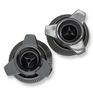 Pair Vintage OEM Mopar Tri Bar Center Caps 2409783 P/N Dart ,Cornet Polaris - Picture 1 of 8
