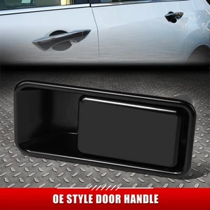 FOR 87-06 JEEP WRANGLER BLACK SMOOTH FRONT LEFT DRIVER SIDE OUTER DOOR HANDLE - Picture 1 of 6