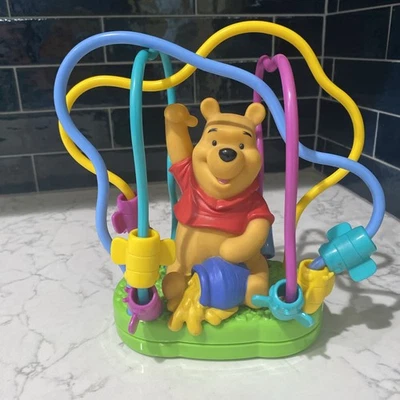 Винтажная игрушка лабиринт из бисера Винни-Пуха от Mattel 1999 — суперчистая - Изображение 1 из 4