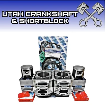 50mm Sea-Doo 800 Carb Cylinders Pistons 1995-1999 82.50mm 6923212 White 12A4M1 - Image 1 of 2