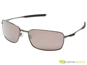 Oakley Ti Square Wire Polarized Sunglasses OO6016-03 Chrome/OO Black Iridium - Picture 1 of 3