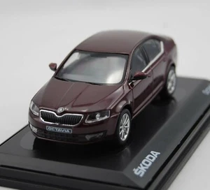 SKODA OCTAVIA 3 2012 ROSSO BRUNELLO METAL ABREX 143AB026JB 1/43 TYP 5E SEDAN - Foto 1 di 4