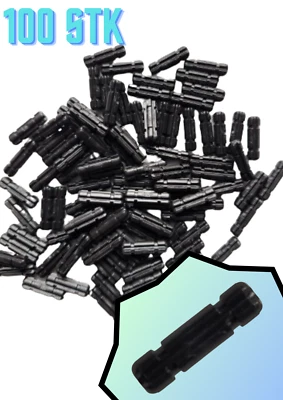 100 Stk GObricks Technic Kreuzachse Schwarz Verbinder GDS-580-080 - wie 32062