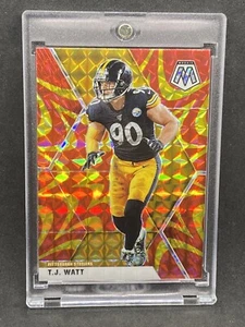 T.J. Watt RARE HEROES REFRACTOR INVESTMENT CARD SSP PANINI STEELERS MVP MINT - Picture 1 of 2