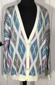 NWT Cape Cod Vintage Womens XL Cardigan V-Neck Button Front Knit Sweater C-1 - Picture 1 of 14