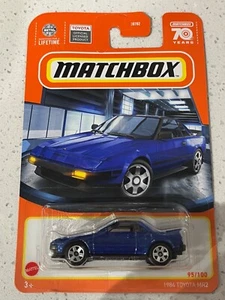 2023 Matchbox 1984 Toyota MR2 Blue Diecast 1/64  Mattel New Lights Down S23 - Picture 1 of 2