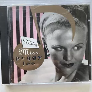 CD Best of Miss Peggy Lee Excellent Condition Cd Jewel Case And Booklet Capitol - Imagen 1 de 1