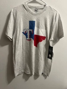 TEXAS RANGERS SHORT SLEEVE CREW NECK Grey Mens S New # - Picture 1 of 1