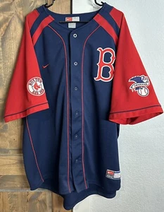 Vintage Nike Team Boston Red Sox MLB Baseball Jersey Mens 2XL ~ Excellent Cond. - Picture 1 of 7