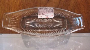 Seltene ☆ signierte HEISEY ☆ schmale Flöte mit Rand (Linie 473) ☆ Sellerie/Relish Tablett - Bild 1 von 6