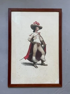 Jean Veber, D'artagnan, Lithographie, Encadrée - Imagen 1 de 4