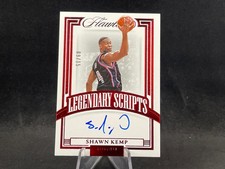 2021-22 PANINI FLAWLESS SHAWN KEMP LEGENDARY SCRIPTS RUBY AUTO 9/15 CAVALIERS