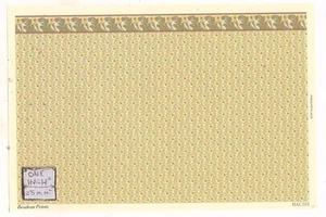 Brodnax Prints - American Crafts HAC102 wallpaper Half 1/24 Scale dollhouse.1pc - Picture 1 of 1