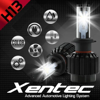 Kit de faróis XENTEC LED HID H13 9008 branco para 2008-2010 Dodge Grand Caravan - Imagem 1 de 4