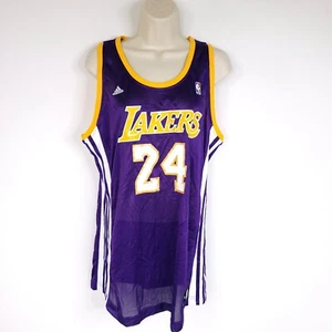 Adidas Los Angeles Lakers Jersey Womens XL Kobe Bryant #24 Purple NBA 4Her - Picture 1 of 11