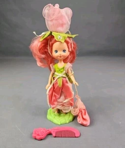 Rose Petal Place Doll Base Brush Hat & Purse Dress Pink Hair Vintage Kenner 1984 - Picture 1 of 10