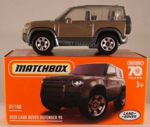 MATCHBOX POWER GRABS #81 2020 Land Rover Defender 90, 2023 issue (NEW in BOX) - Picture 1 of 3