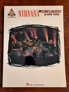 NIRVANA UNPLUGGED IN NEW YORK AUTHENTIC GUITAR TABLATURE BOOK  HAL LEONARD 1995 - Picture 1 of 3