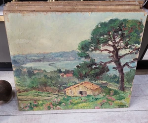 TABLEAU A.ROMAND MAISON AU BORD DE MER - Bild 1 von 1