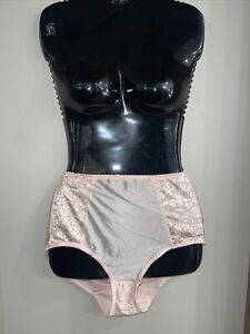 Bali Peach  Lace Full Coverage Support Brief Panty Sissy Underwear Size Xlarge