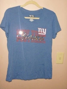 CAMISETA MUJER NFL PRIMERA Y MODA NEW YORK GIANTS TALLA GRANDE... USADO UNA VEZ!! WOW - Imagen 1 de 3