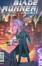 BLADE RUNNER ORIGINS #1 COVER A SIGNED BY JEREMY CLARK 4/9/21 TITAN COMICS EB200