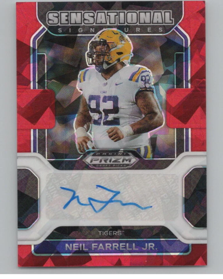 2022 Prizm Draft Picks Sensational Signatures Red Ice Neil Farrell Jr. V98985  - Image 1 of 3