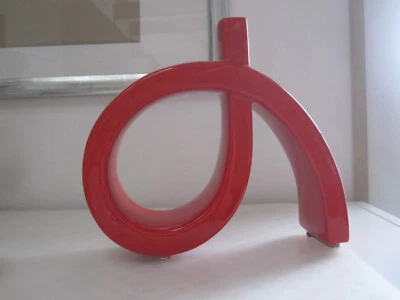 BERTONCELLO 884 Keramik Loop Vase rot -  Design Roberto Rigon - 60/70er - Bild 1 von 4