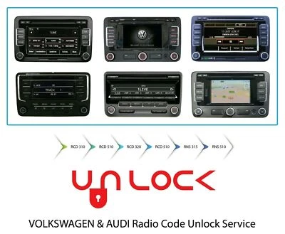 VW AUDI Radio Code, Volkswagen radio Unlock Service PIN Decode.