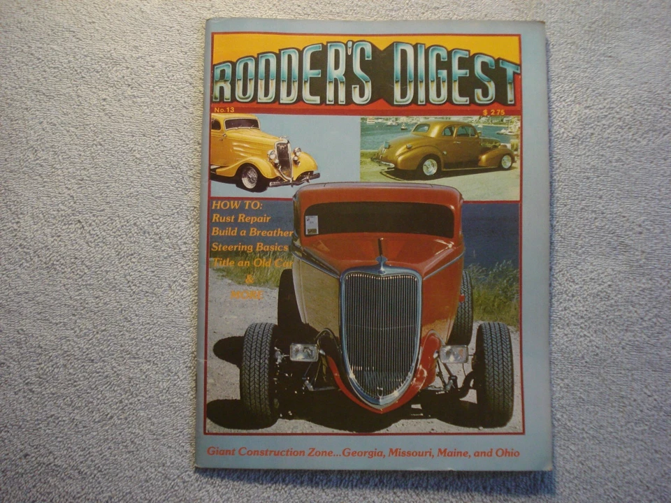 Rodder's Digest 1984 Summer #13 Classic Hot Rod Modified Custom Cars & Trucks - Image 1 of 1
