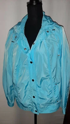 Zenergy Brand 女式浅蓝色风衣夹克,尺寸 S — 第 1/4 张图片