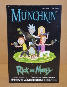 MUNCHKIN RICK & MORTY BOARD GAME - Steve Jackson Games - Contents Sealed - Picture 1 of 9