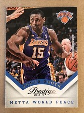 2013-14 Prestige Bonus Shots #52 Metta World Peace Ron Artest Basketball Card